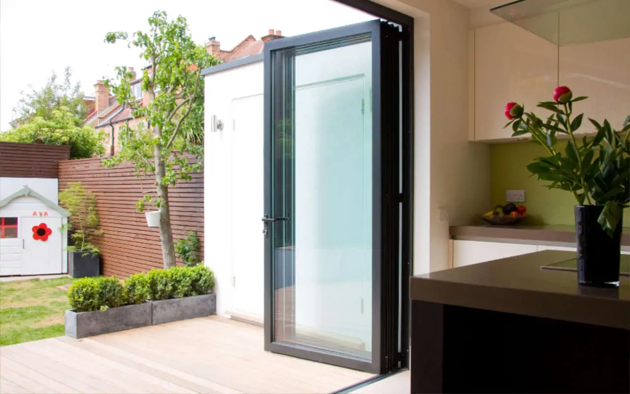 Airclos S70 RPT Bi-fold doors. United Kingdom