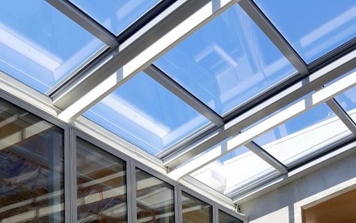 Airclos T6000 Retractable roofs. Trathen's building, Nelson, New Zealand.