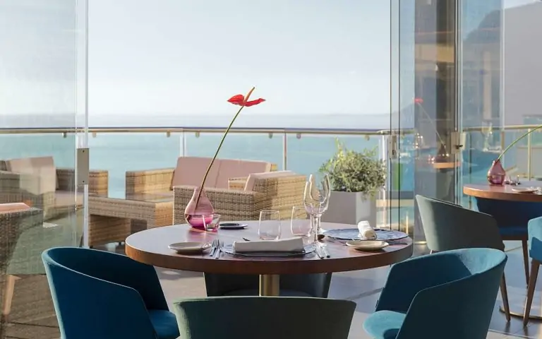 Airclos E20 Cortinas de cristal. Aqua Restaurante, Santiago del Teide, Santa Cruz de tenerife, España